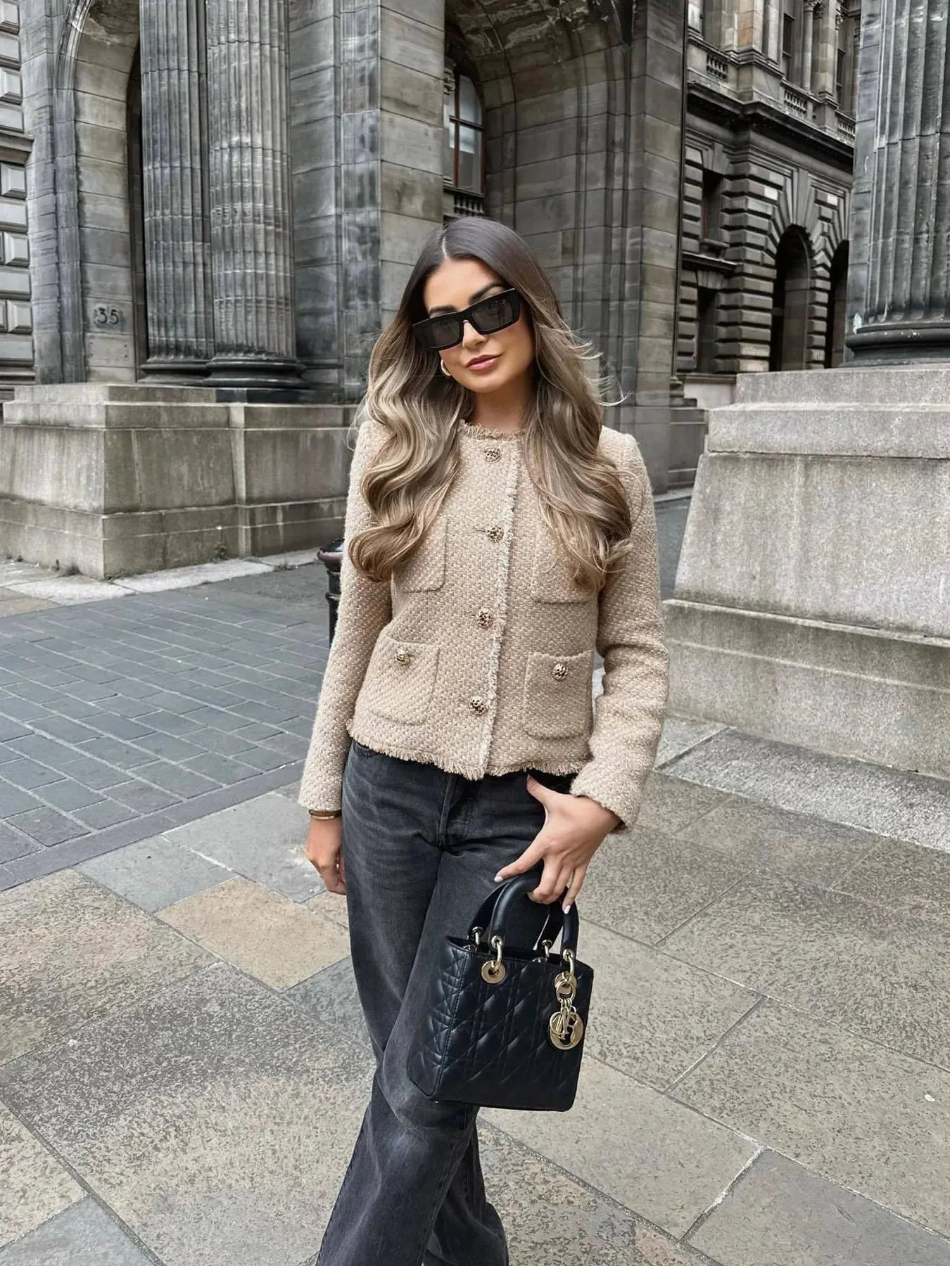Malia | Stylish Tweed Cropped Jacket