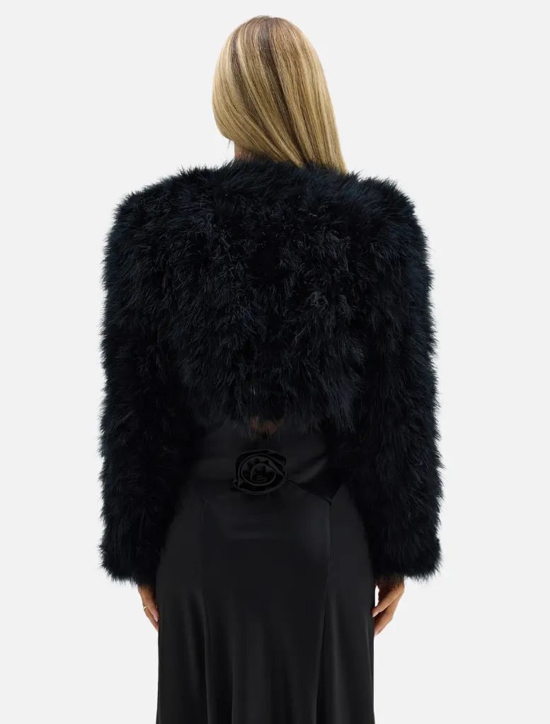 Manhattan Crop Jacket - Black