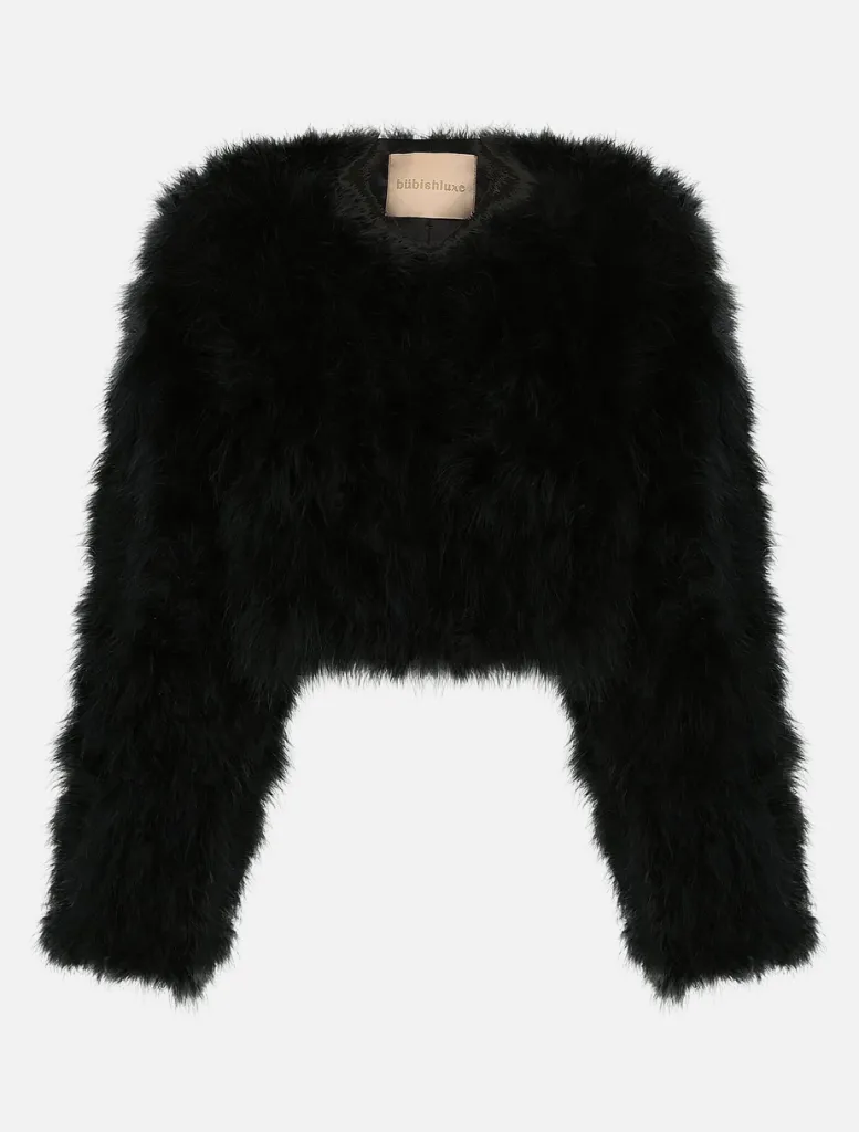 Manhattan Crop Jacket - Black