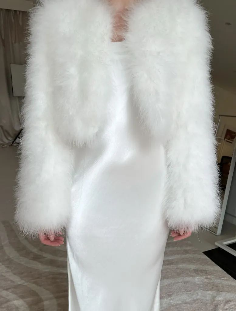 Manhattan Crop Jacket - White