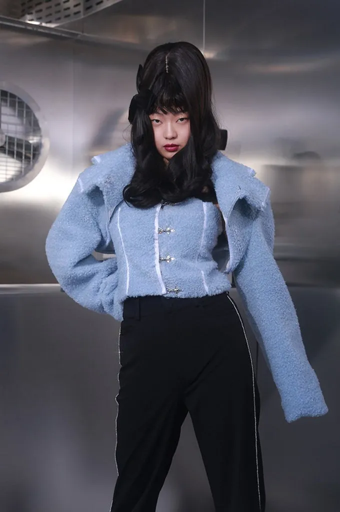 MARIGOLDSHADOWS - Original Kisho Fuzzy Top and Collared Jacket