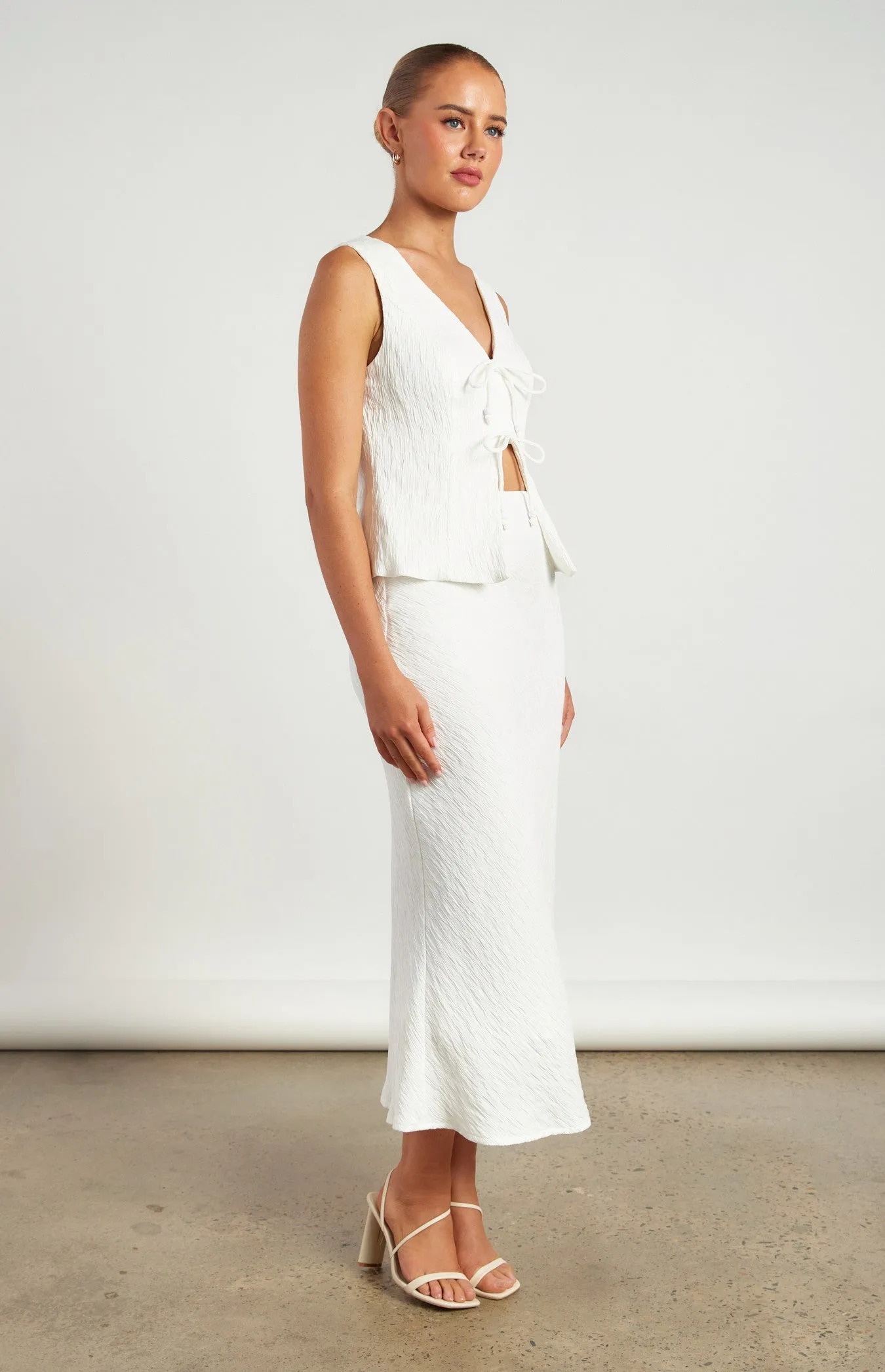 MARLEY VEST AND SKIRT SET