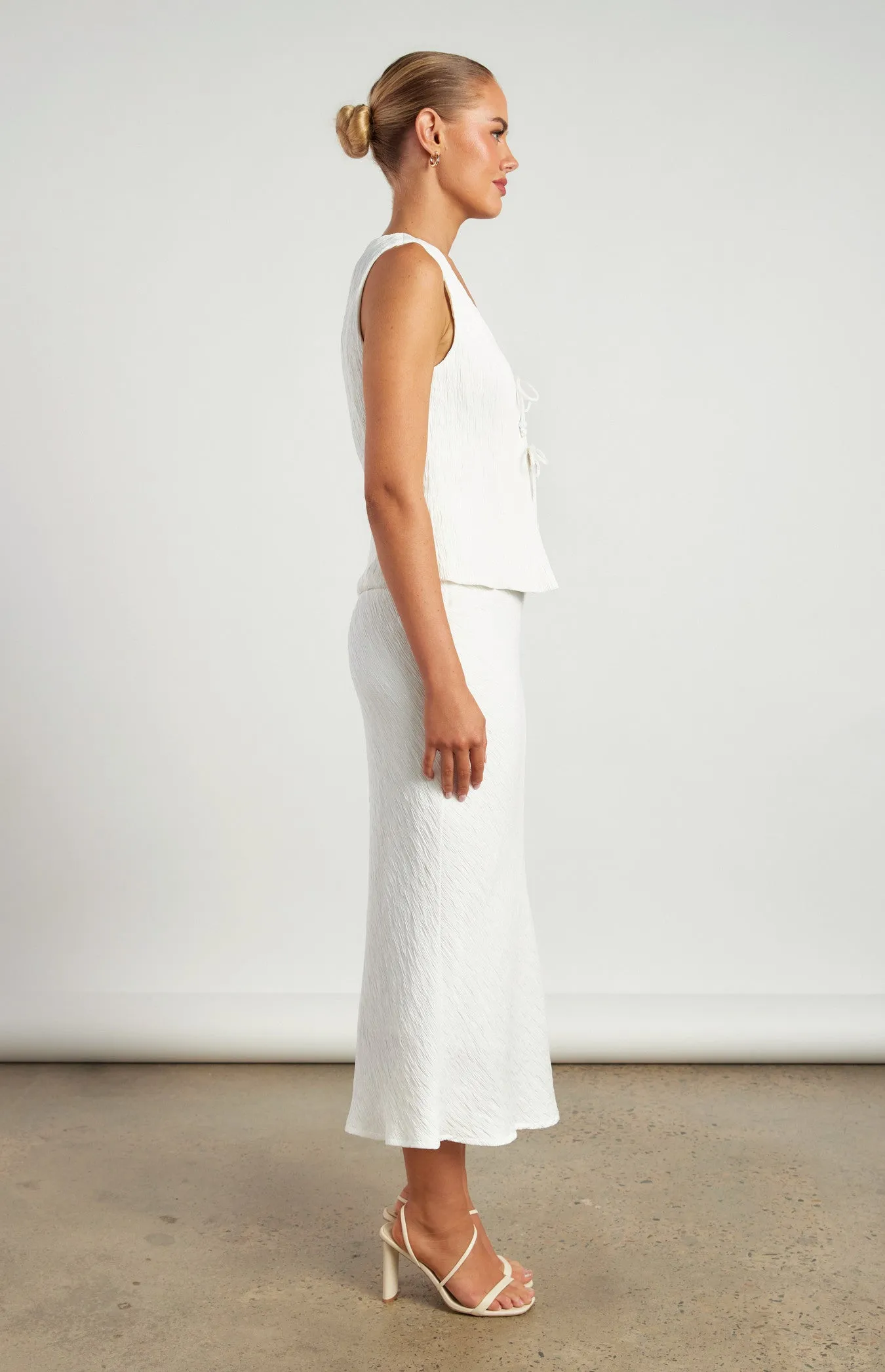 MARLEY VEST AND SKIRT SET