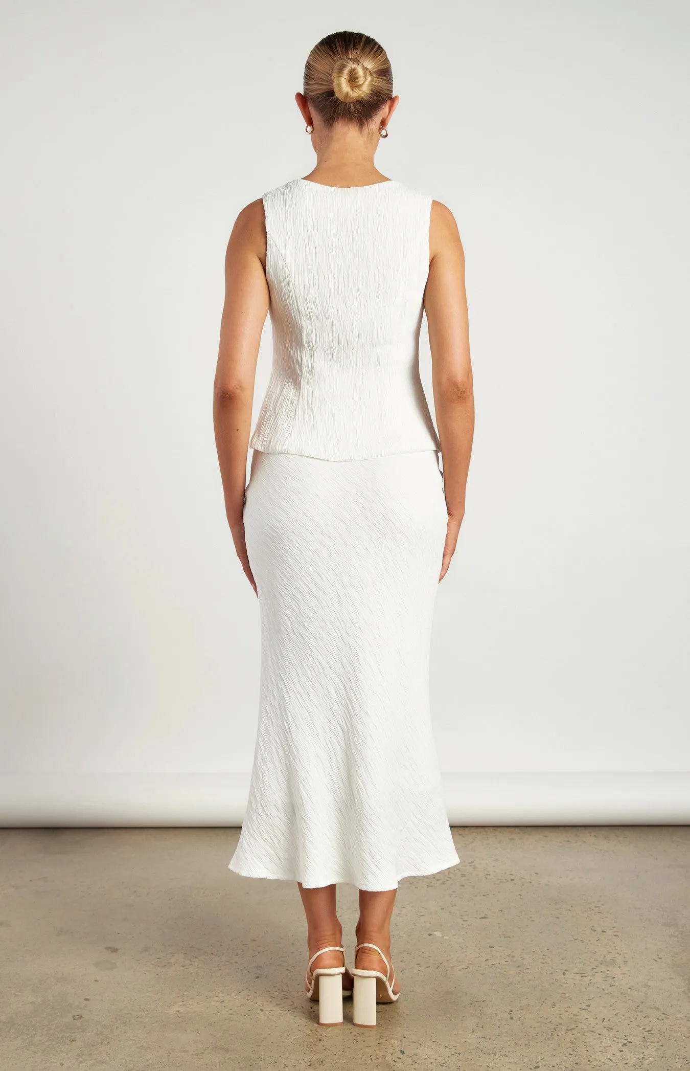 MARLEY VEST AND SKIRT SET