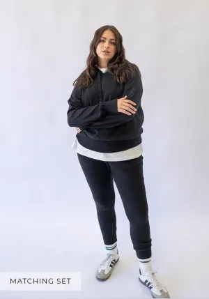 Matching Set - Knit Hoodie & Knit Pant - Black