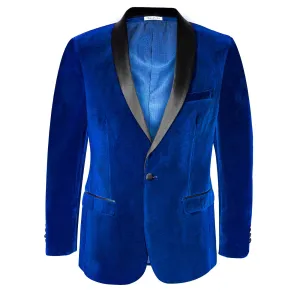 Men's Slim Velvet Suede Tuxedo Blazer Jacket