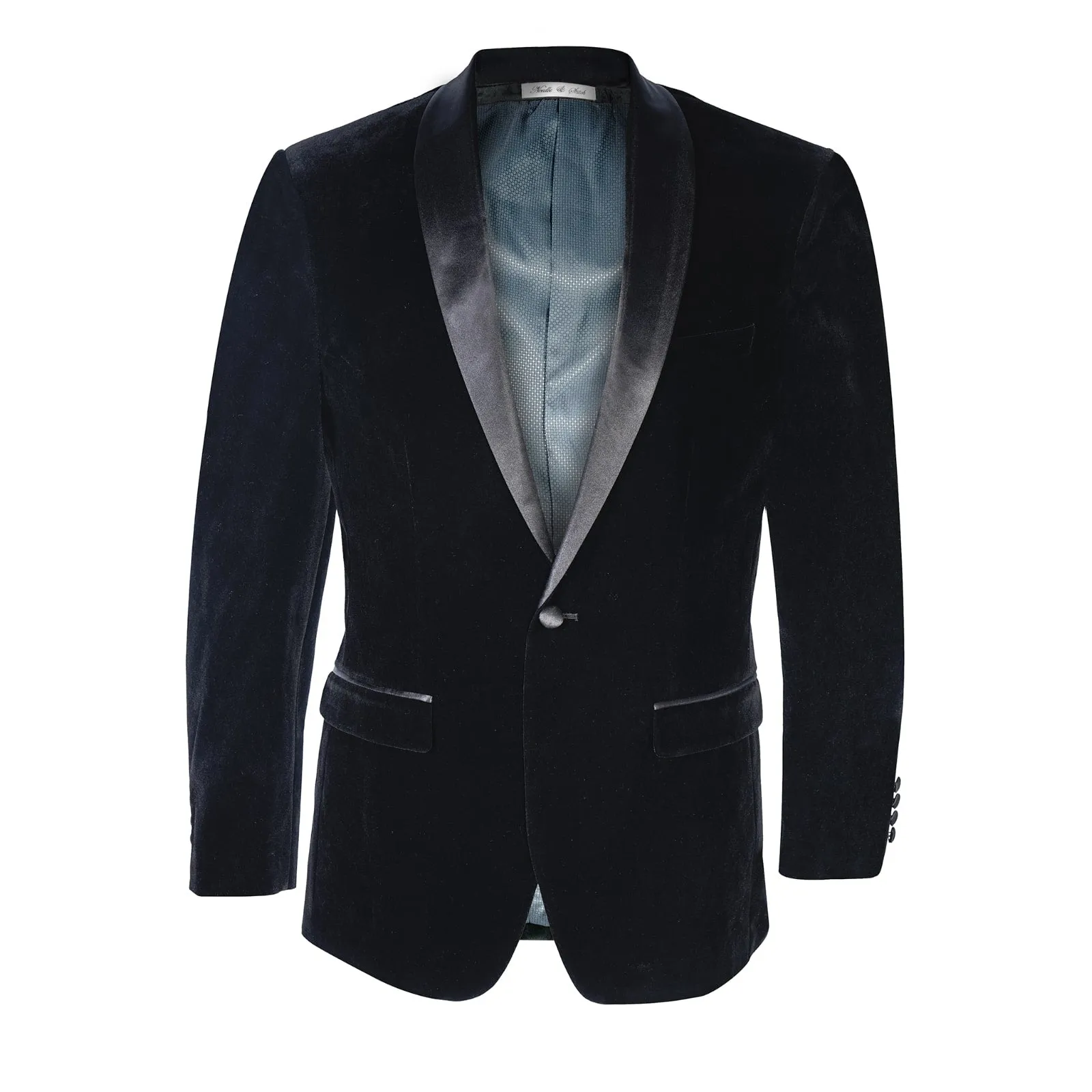 Men's Slim Velvet Suede Tuxedo Blazer Jacket
