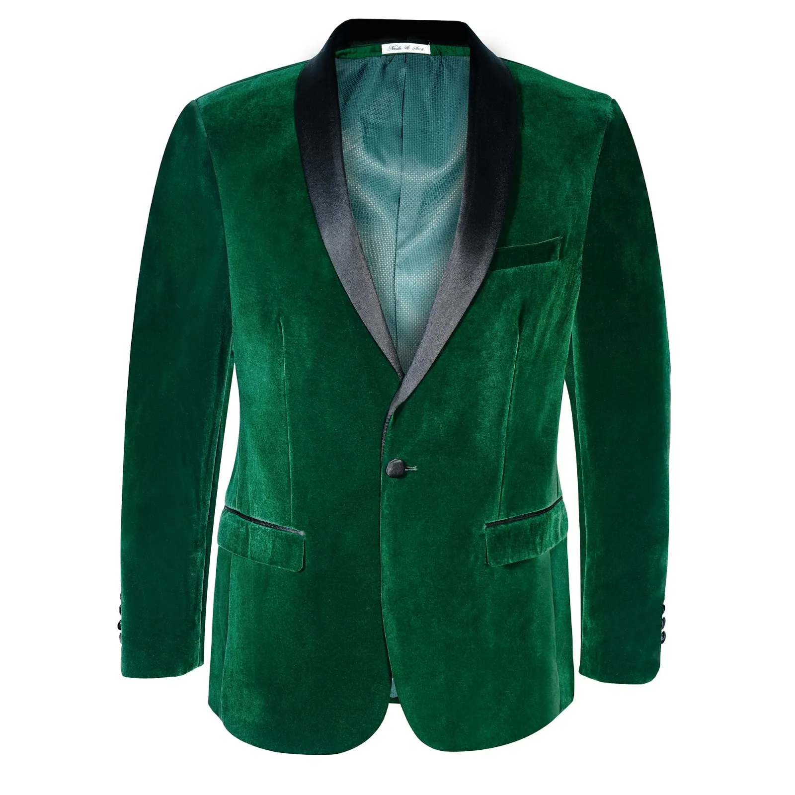 Men's Slim Velvet Suede Tuxedo Blazer Jacket