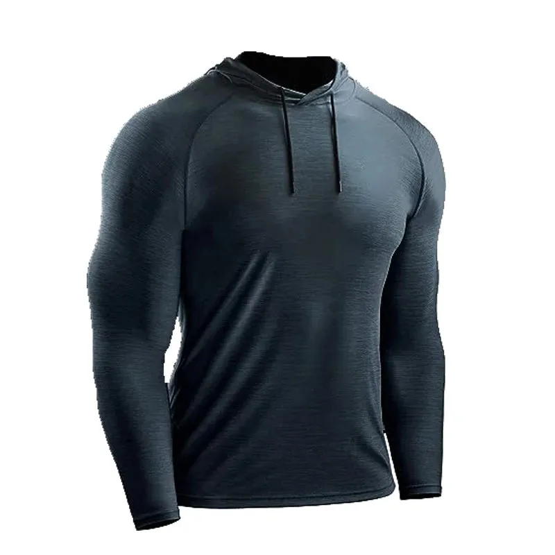 Men's Sport Hoodies Jacket Gym Fitness Muscle Tracksuirts Sportswear Workout Athletic Pullovers Training Running Sweatshirts Men
