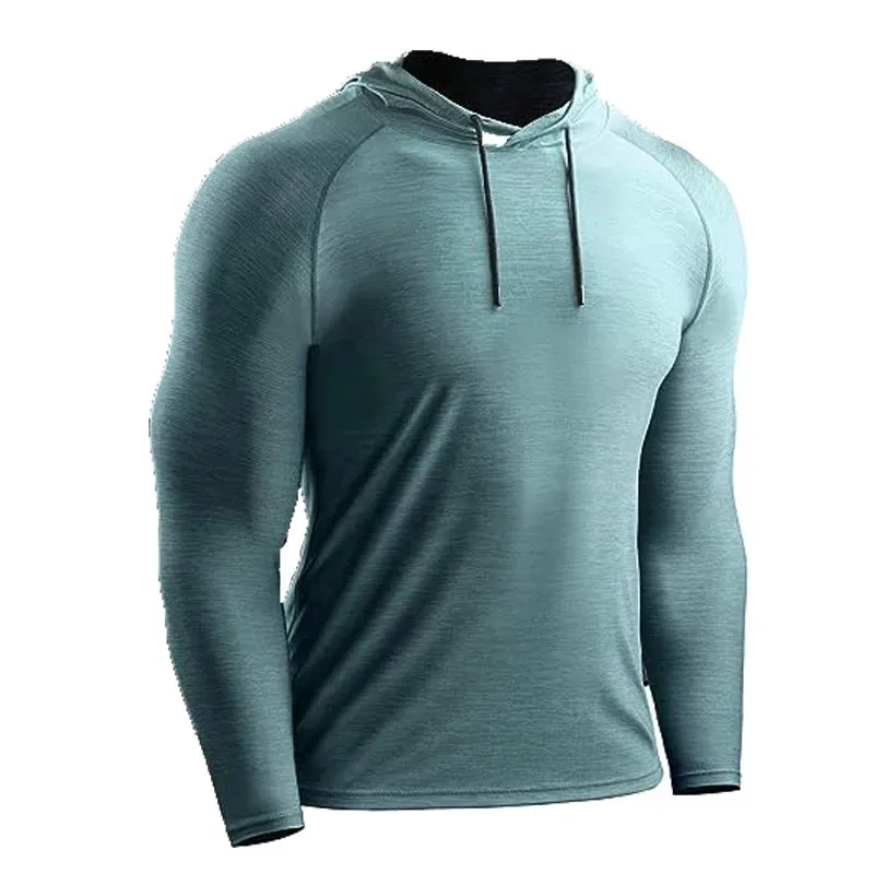 Men's Sport Hoodies Jacket Gym Fitness Muscle Tracksuirts Sportswear Workout Athletic Pullovers Training Running Sweatshirts Men