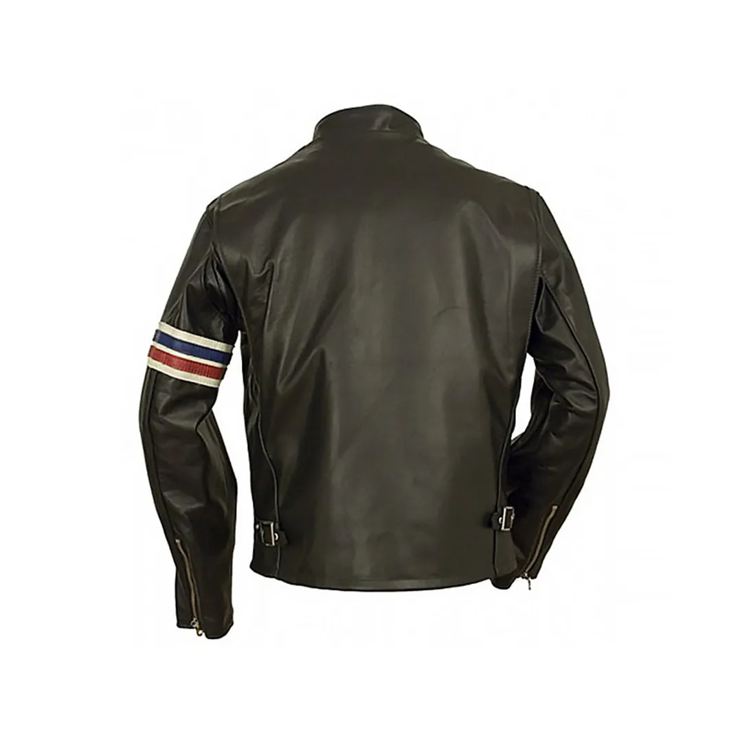 Men™s Vertical Striped Motorcycle Jacket