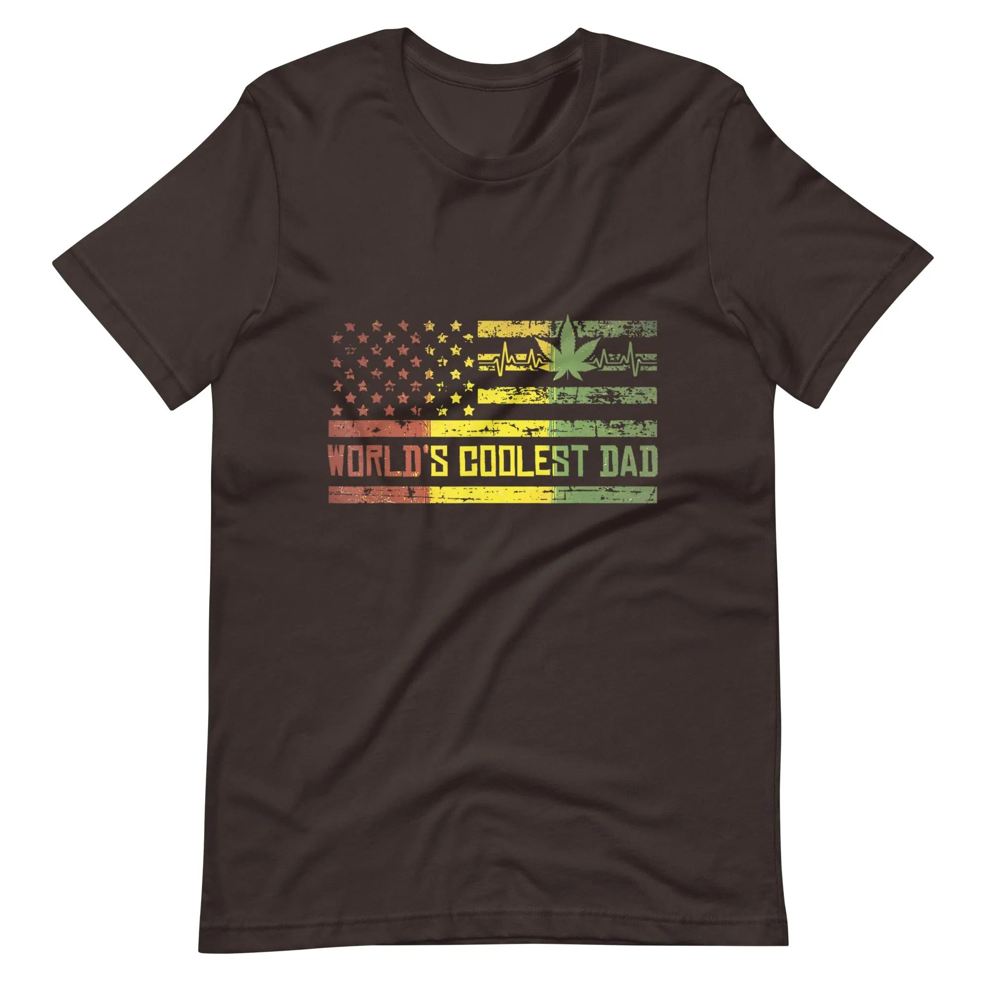 Mens-Worlds-Coolest-Dad-Weed-Marijuana-420-Stoner-t-shirt