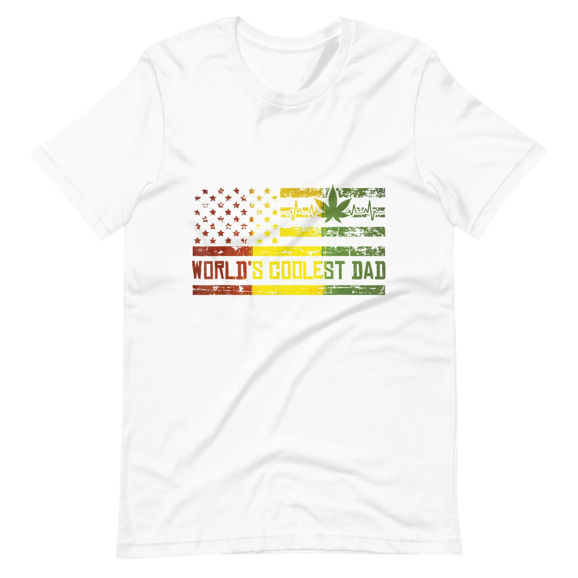 Mens-Worlds-Coolest-Dad-Weed-Marijuana-420-Stoner-t-shirt
