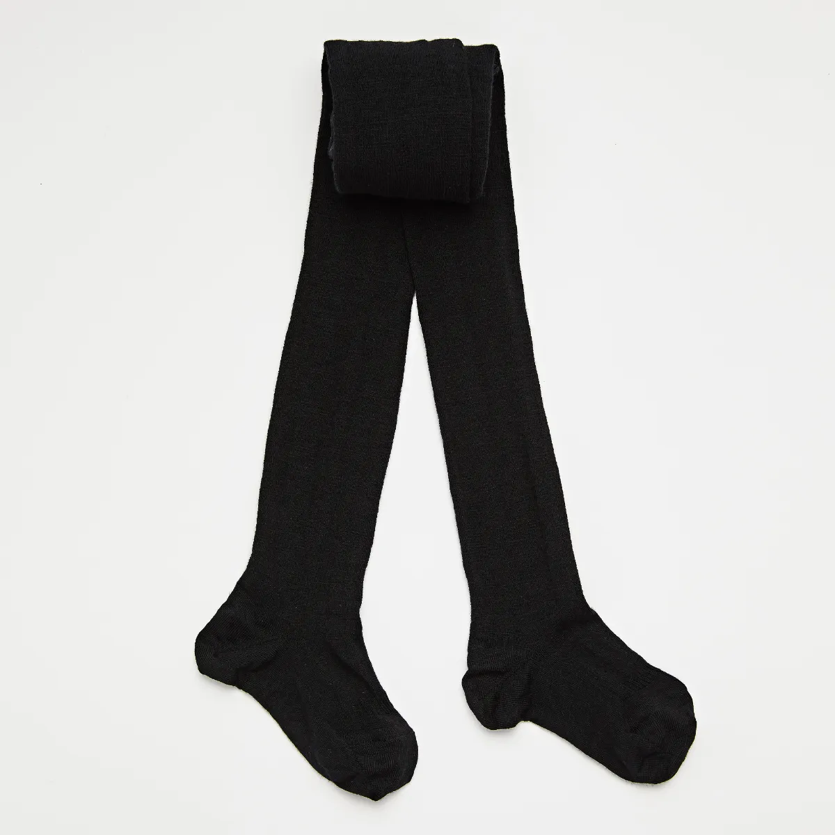 Merino Wool Tights - Black - Extra Tall