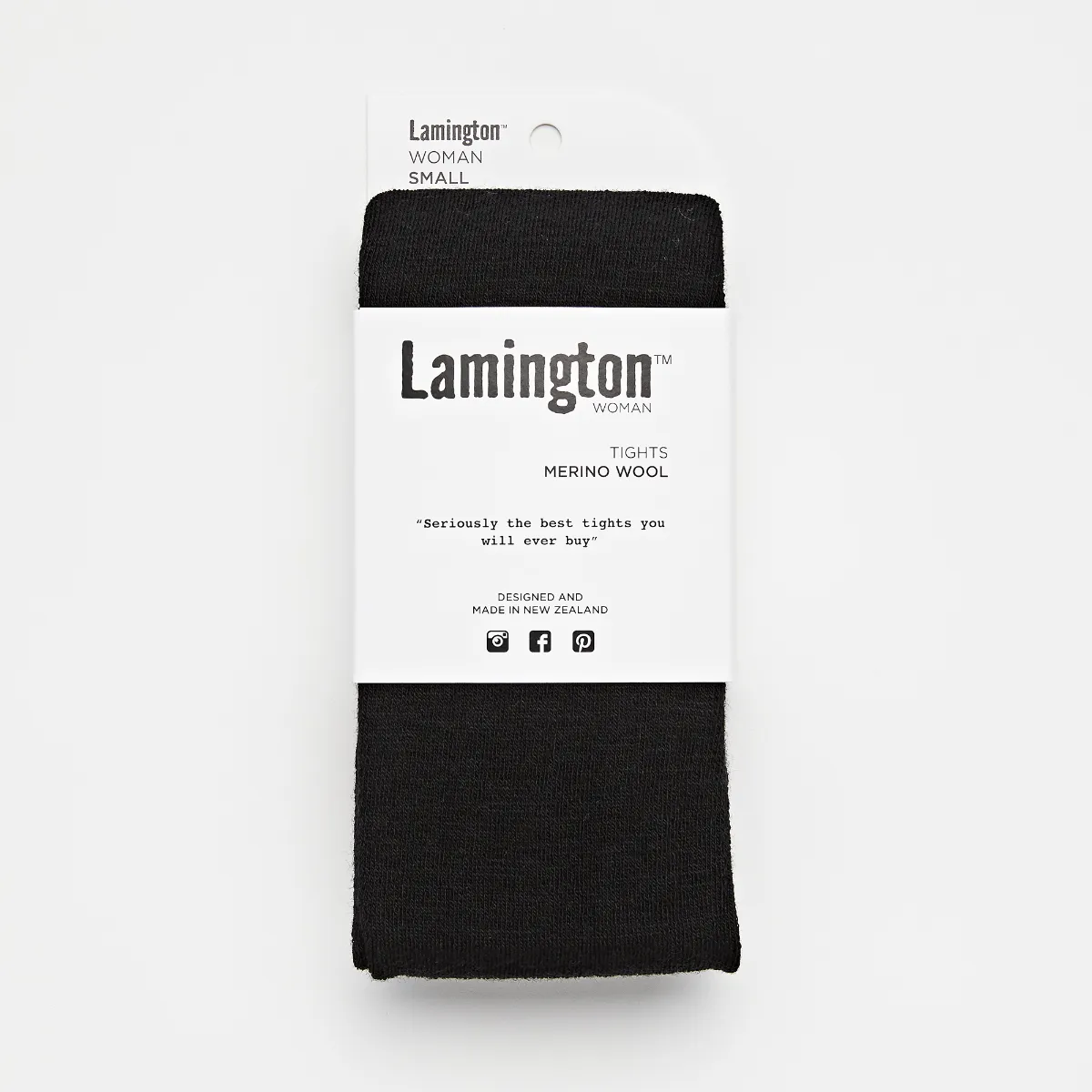 Merino Wool Tights - Black - Extra Tall