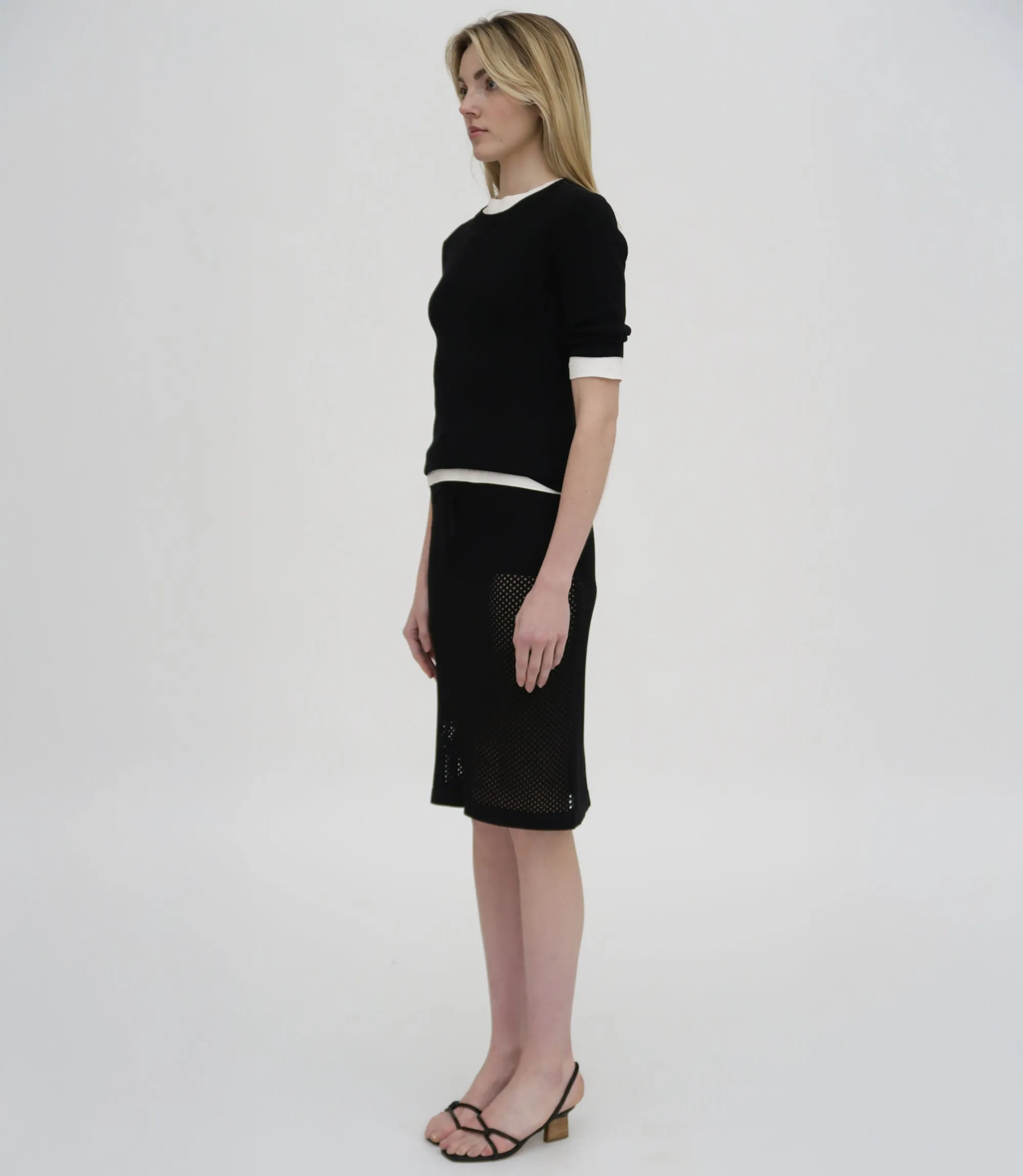 MESH MIDI SKIRT
