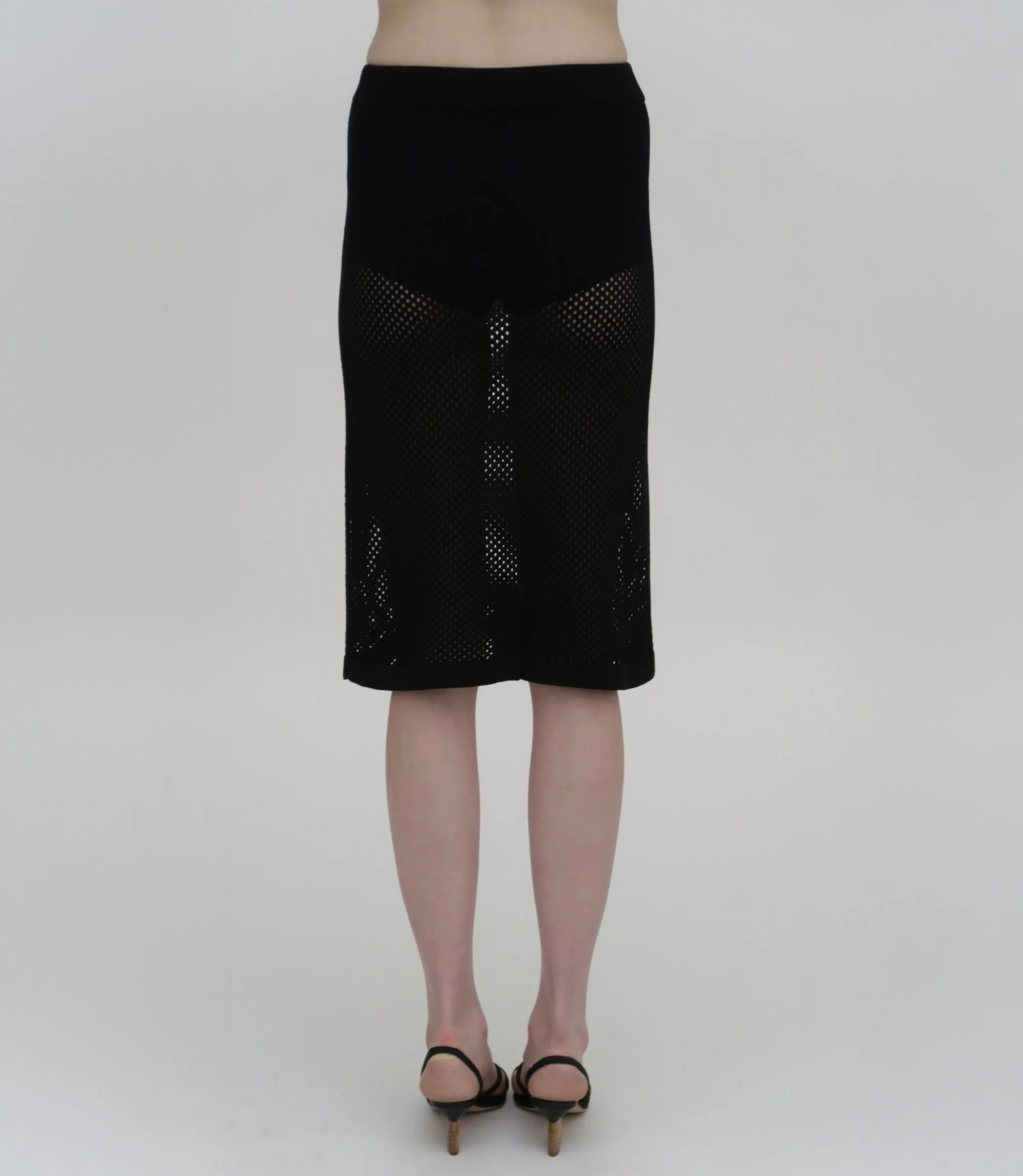 MESH MIDI SKIRT