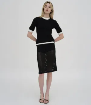 MESH MIDI SKIRT
