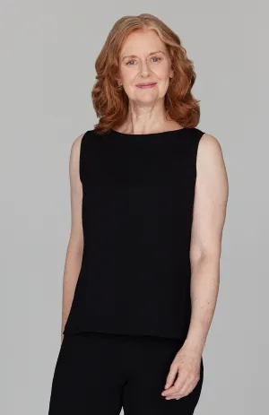 Micro Crepe High Neck Tank