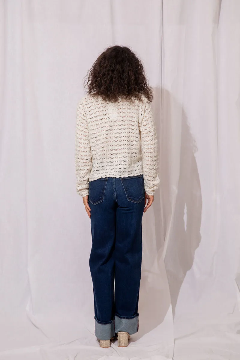 Mila Scallop Hem Sweater