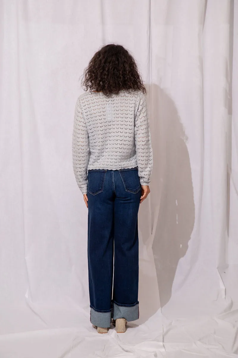 Mila Scallop Hem Sweater