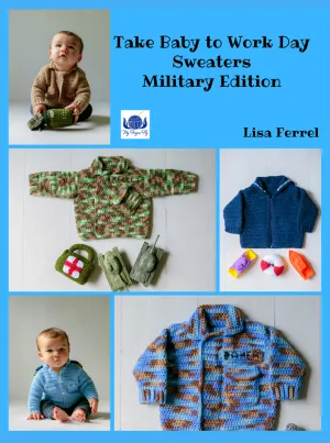 Military Baby Sweaters Crochet Patterns Ebook - Instant PDF Download