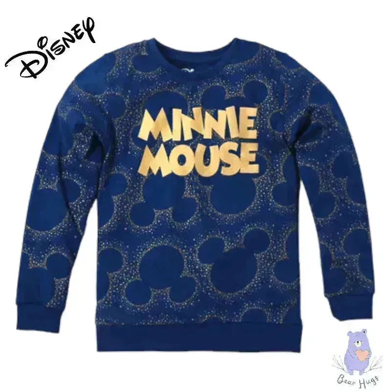 Minnie Mouse Print Crew-Neck Sweatshirt