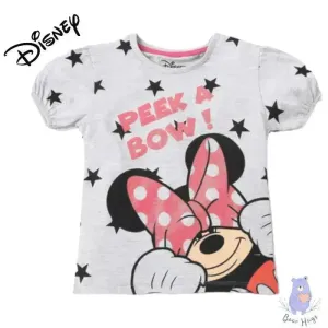 Minnie Mouse Print Crew-Neck T-shirt