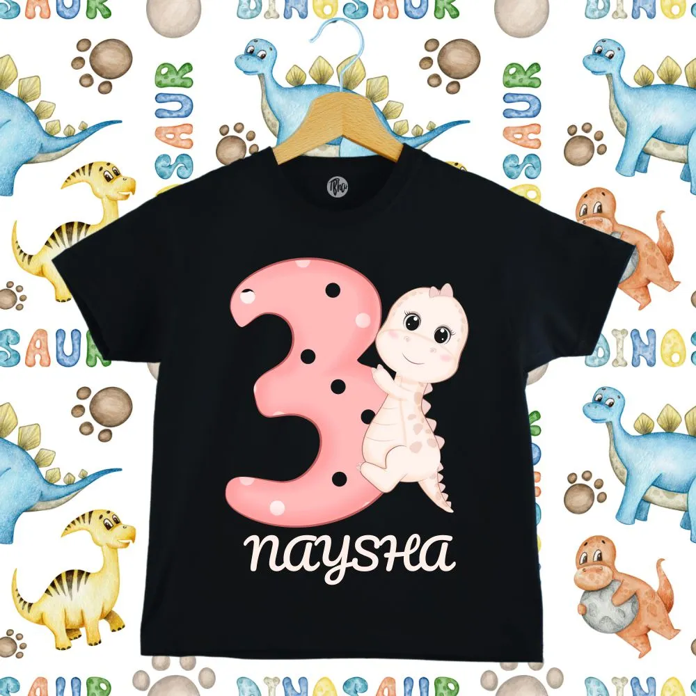 Monthly Birthday T-Shirts | 0-10 Months | Dino Theme T-Shirts for Babies