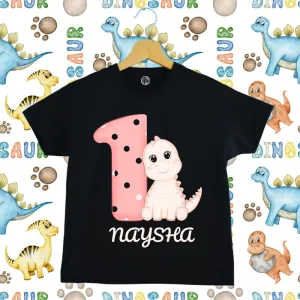Monthly Birthday T-Shirts | 0-10 Months | Dino Theme T-Shirts for Babies