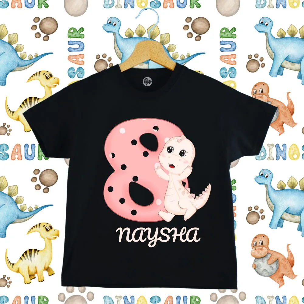 Monthly Birthday T-Shirts | 0-10 Months | Dino Theme T-Shirts for Babies