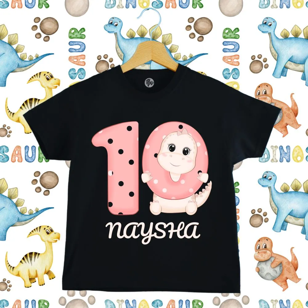 Monthly Birthday T-Shirts | 0-10 Months | Dino Theme T-Shirts for Babies