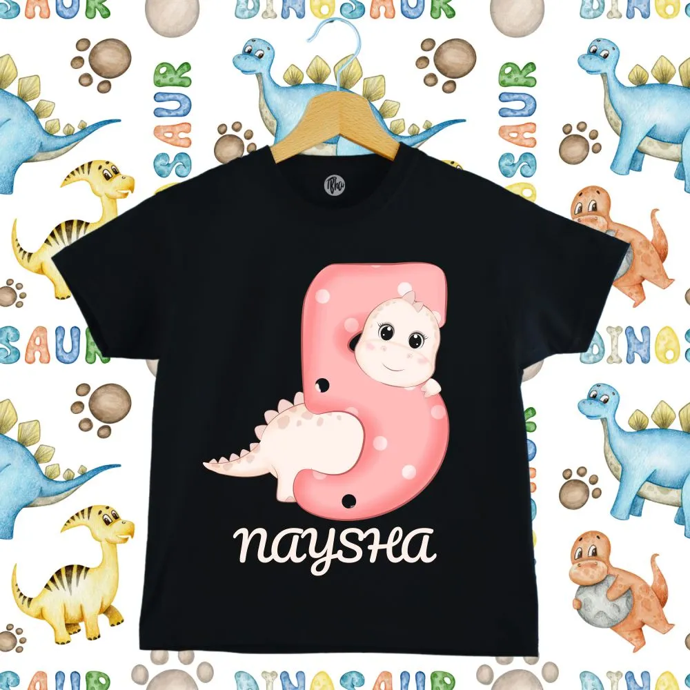 Monthly Birthday T-Shirts | 0-10 Months | Dino Theme T-Shirts for Babies