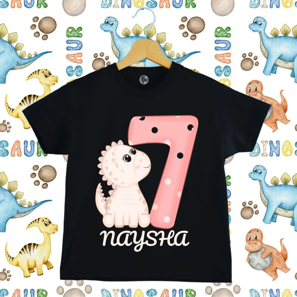 Monthly Birthday T-Shirts | 0-10 Months | Dino Theme T-Shirts for Babies