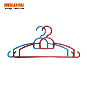 (MR.DIY) 6pcs Plastic X-Ware Clothes Hanger (H17.5xL36cm)