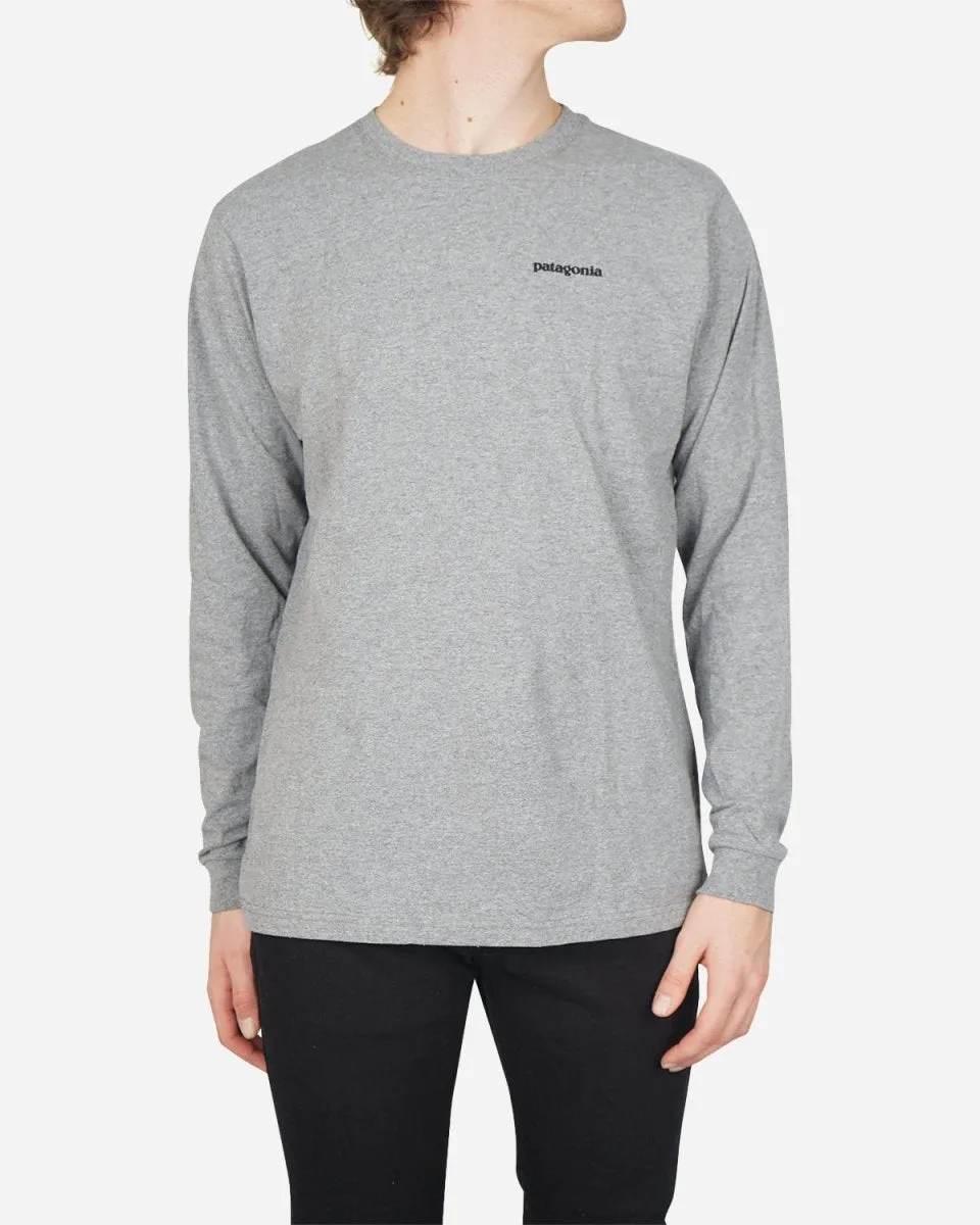 M's Logo L/S P-6 Responsibili Tee - Cravel Heather