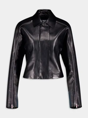 Nappa Jacket With Contrasting Inserts