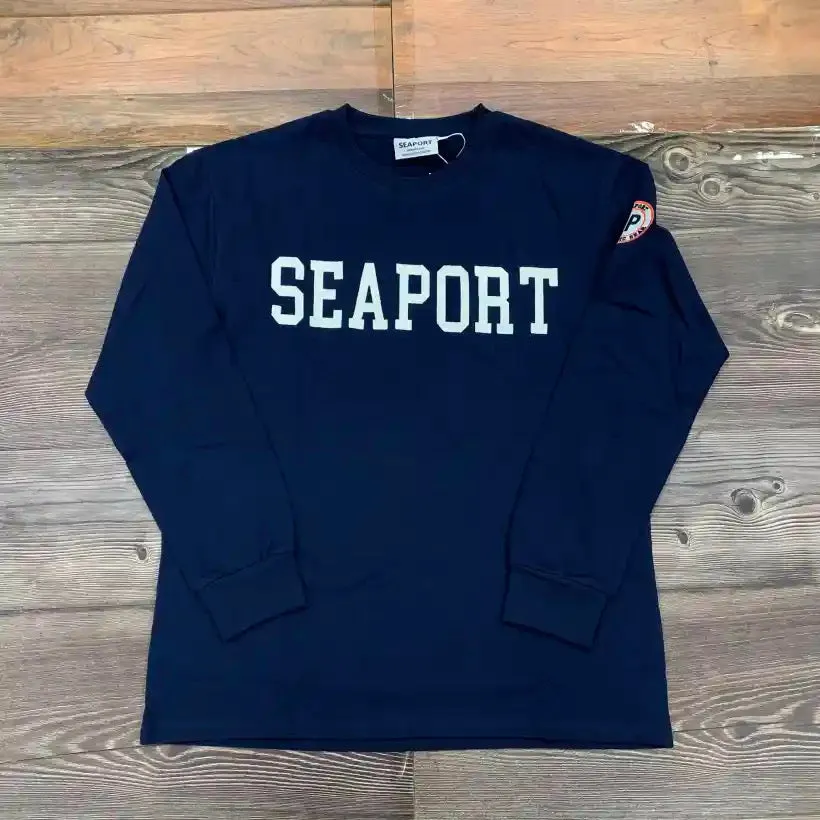 Navy Blue Heavyweight Long Sleeve T-Shirt – Stylish, Durable, and Versatile
