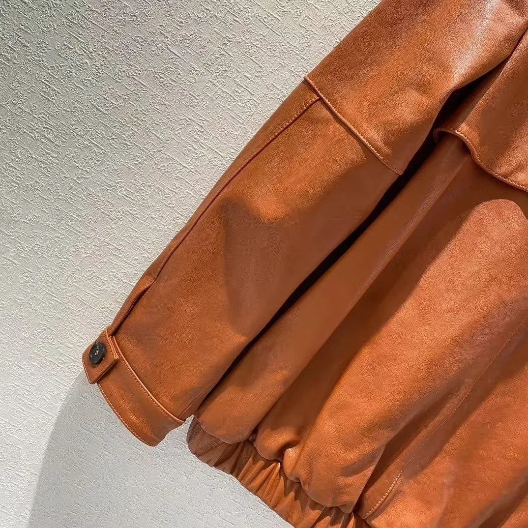 New American style leather jacket