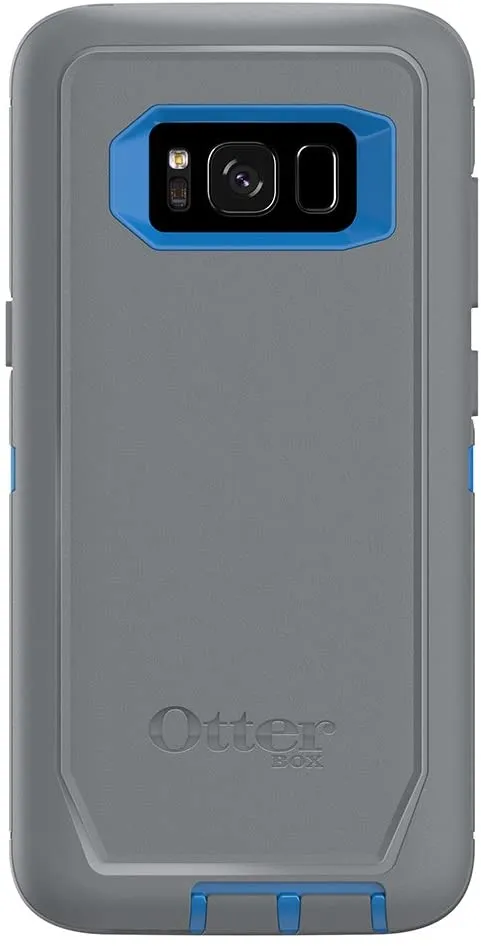 New OtterBox DEFENDER SERIES for Samsung Galaxy S8 with Holster: works as a belt clip and a hands-free kickstand- MARATHONER (COWABUNGA BLUE/GUNMETAL GREY)