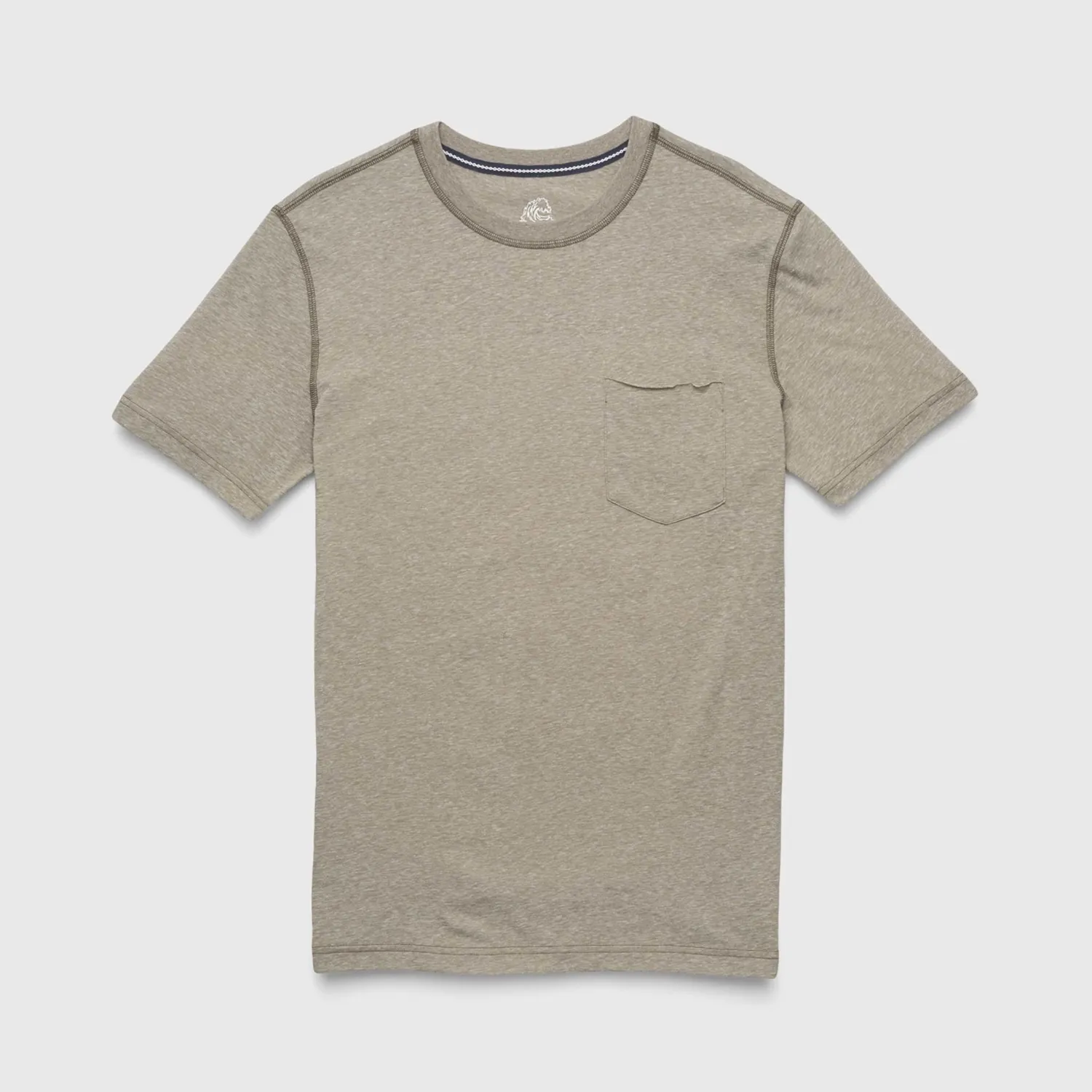 Nick S/S Raw Edge 1 Pocket Tee