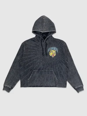 NOR-GN4105-Dissorder Wolf Crop Hoodie