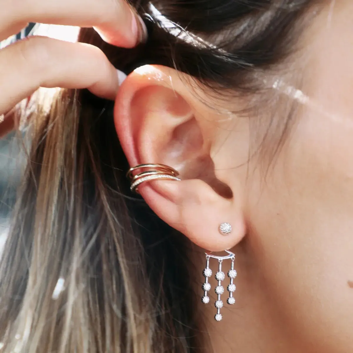 Oh You Fancy Diamond Stud Earring Jacket