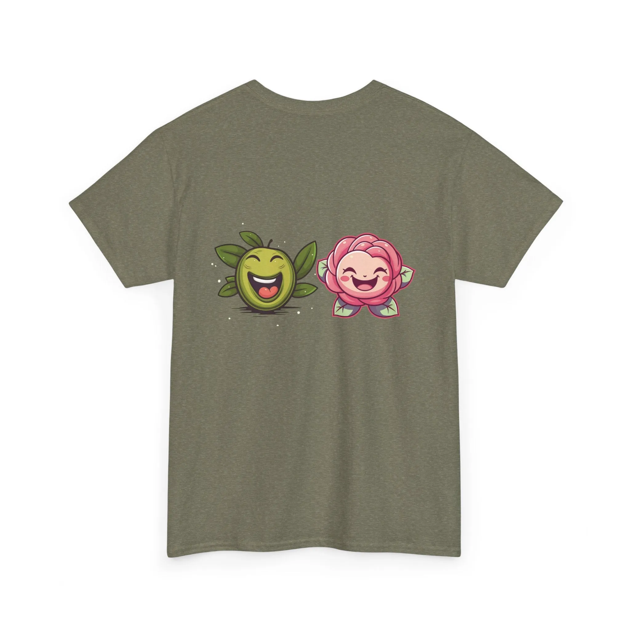 Olives and roses / olive trees / rose and olive cartoon / Unisex Heavy Cotton Tee