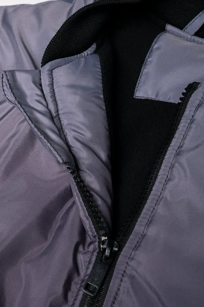 Ombre Bomber Jacket Black And Grey