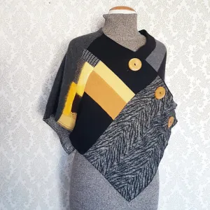 One-Size Patchwork Capelet - MULTIPLE VARIATIONS