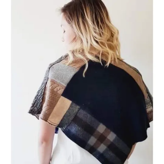 One-Size Patchwork Capelet - MULTIPLE VARIATIONS