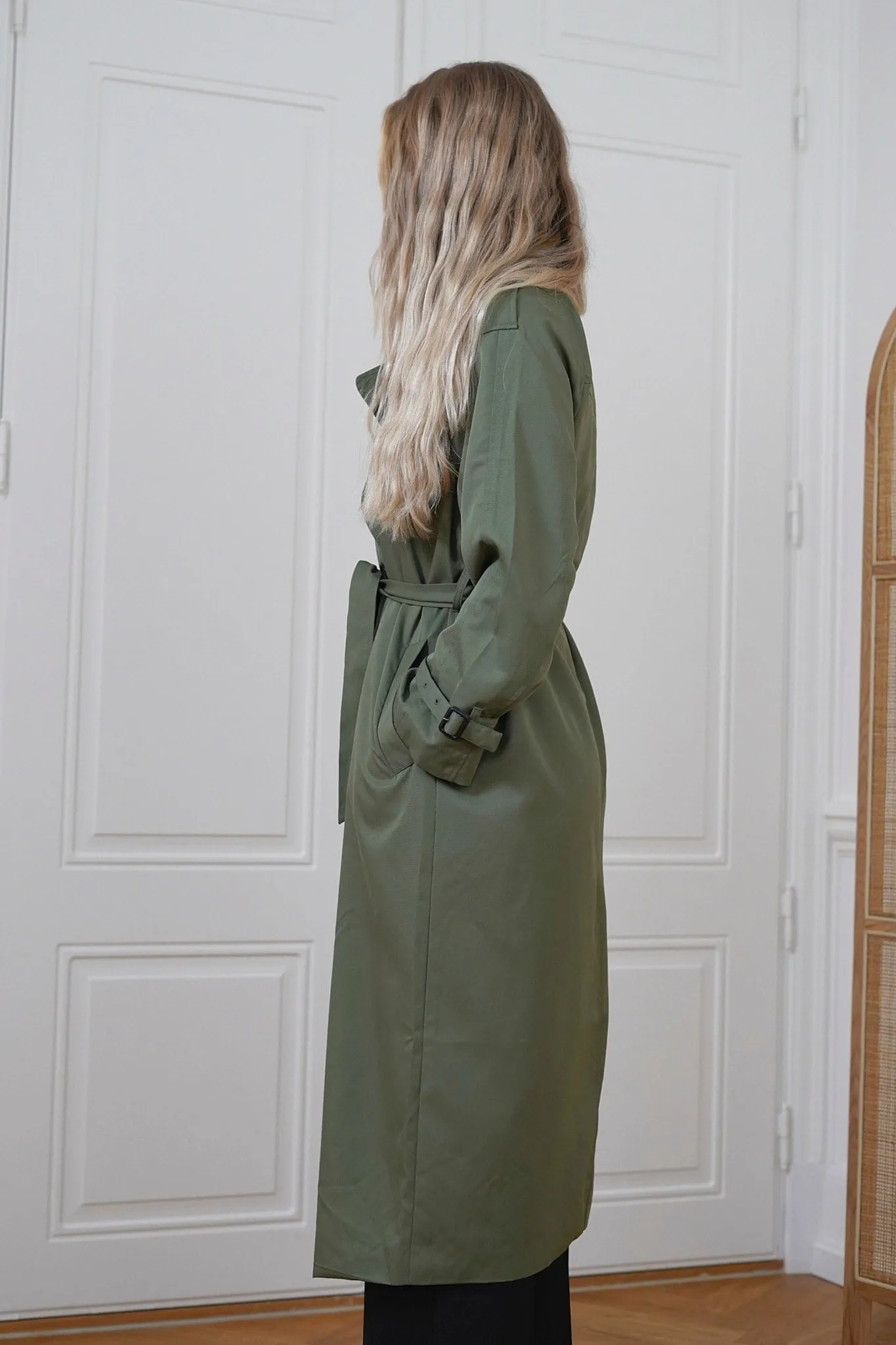 ONLChloe Trenchcoat - Mørkegrøn