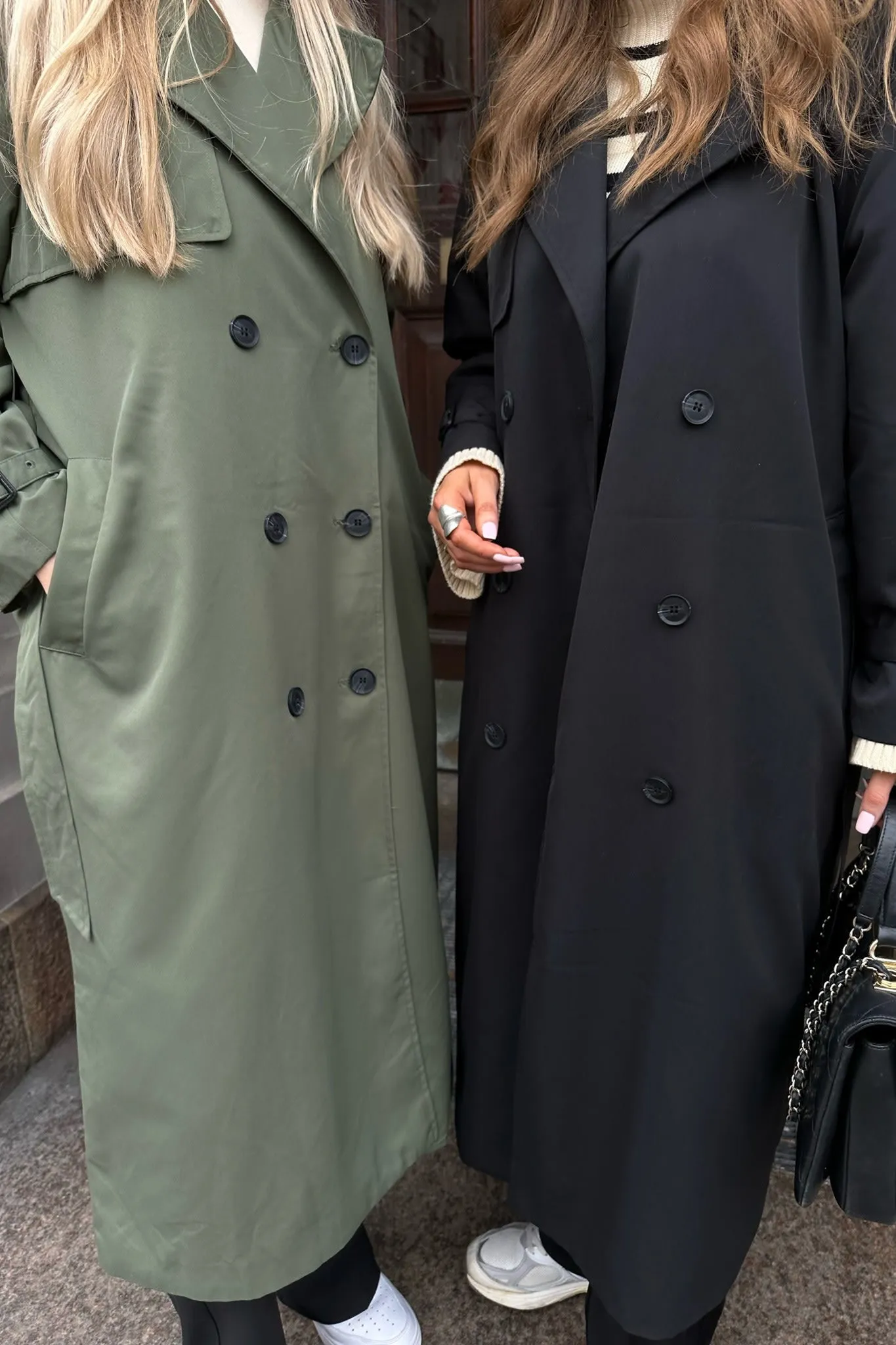 ONLChloe Trenchcoat - Mørkegrøn