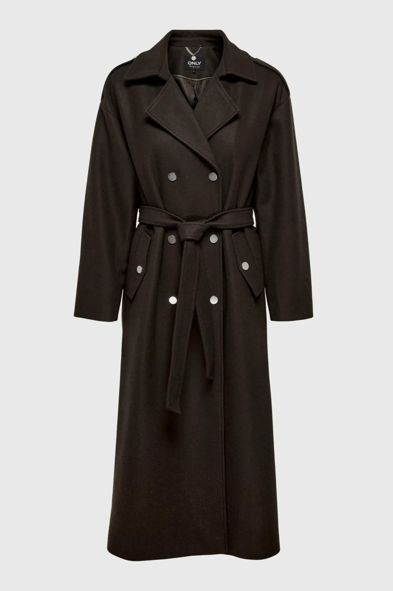 ONLSepia Trenchcoat - Mørkebrun